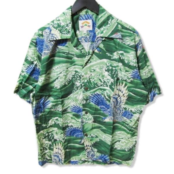 80s PINEAPPLE JUICE アロハシャツ 和柄 虎柄〈M〉ハワイ製 80s-90s pineapple juice アロハシャツ 百虎 ヴィンテージ