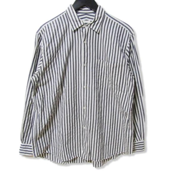 COMOLI 14SS コモリ シャツ コットン長袖 (1) シャツ ネイビー COMOLI(コモリ) -COTYLE コチレ