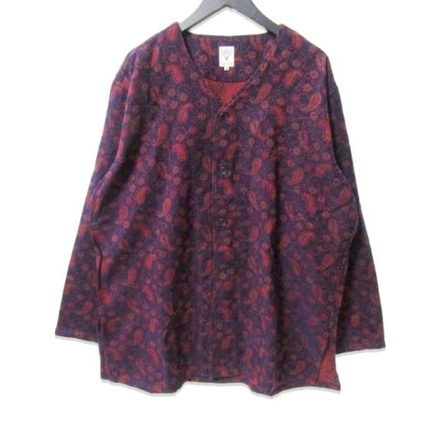 美品 South2 West8 サウスツーウエストエイト ペイズリー Vネック