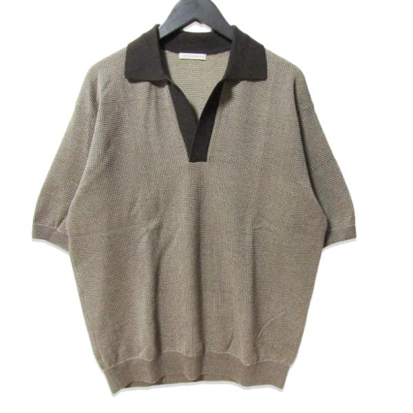 週末限定セール！　美品　ユナイテッドアローズ　カットソー　半袖 UNITED ARROWS（ユナイテッドアローズ） 美品 半袖ニット ポロ 1118