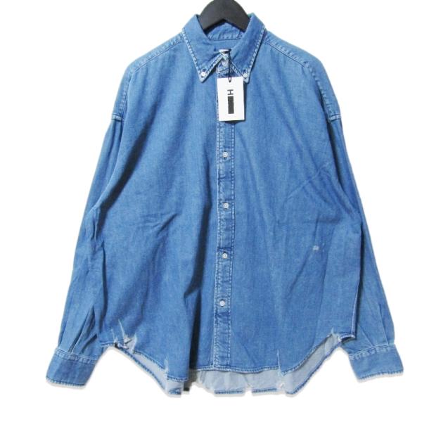 美品 H BEAUTY＆YOUTH エイチ ビューティアンドユース ダメージデニム