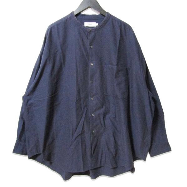 Graphpaper グラフペーパー 長袖バンドカラーシャツ GM203-50137B