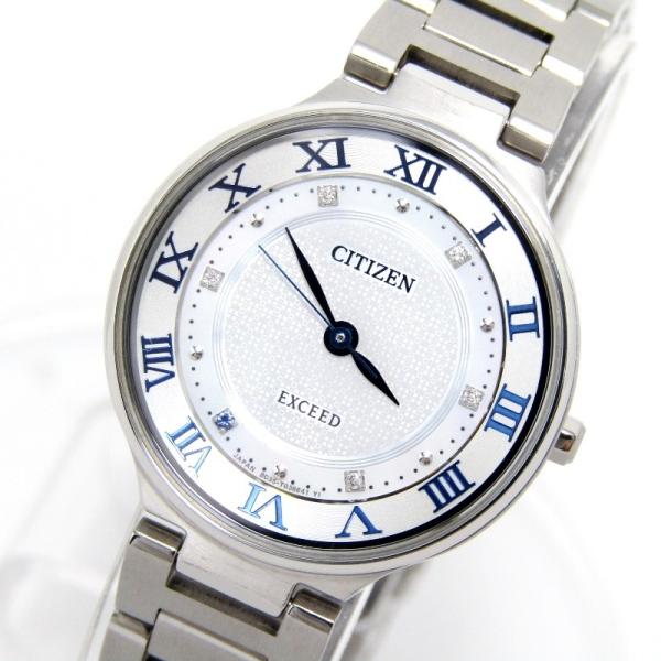 CITIZEN 美品 シチズン EXCEED EX2090-65D 限定サムシングブルー エコ