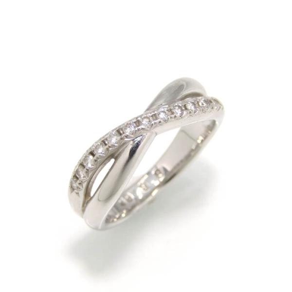 TASAKI PT900 クロスデザインリング D0.20CT TASAKI PT900