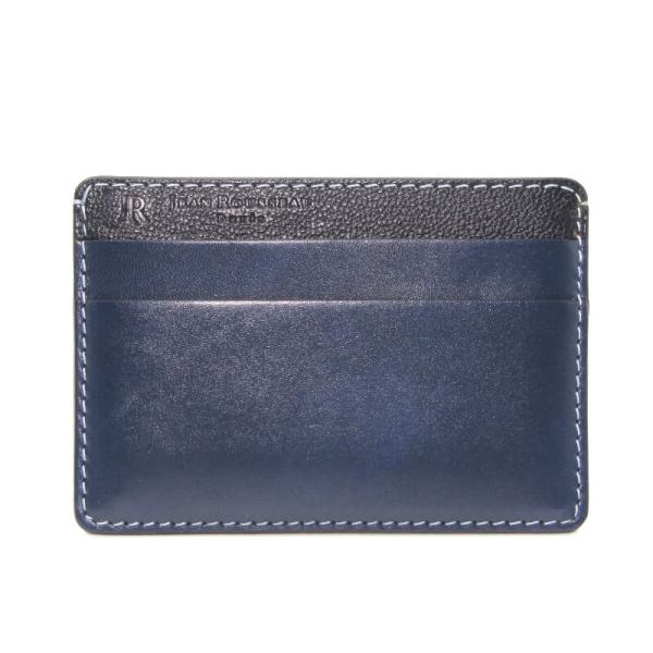 【新品未使用品】ジャンルソー 名刺入 カードケース ブラウン フランス 美品 JEAN ROUSSEAU ジャンルソー カードケース カーフ