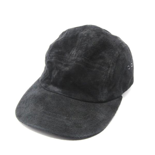 極美品 Hender Scheme ツイード スエード ジェットキャップ 黒