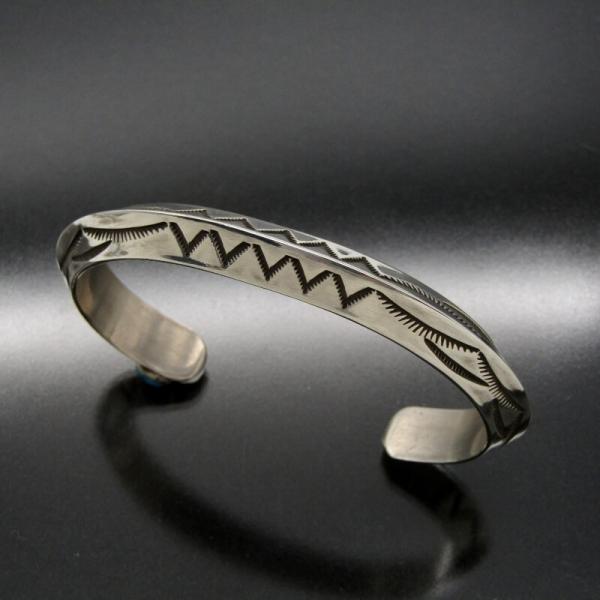 herman smith ハーマンスミス　バングル 美品 Herman Smith ナバホ族 バングル トライアングル ターコイズ