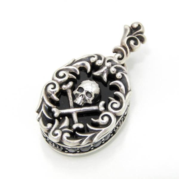 【Justin Davis】 ペンダントトップ スカル ダイヤ シルバー ESSENTIAL SKULL ペンダント | ジャスティン デイビス（JUSTIN