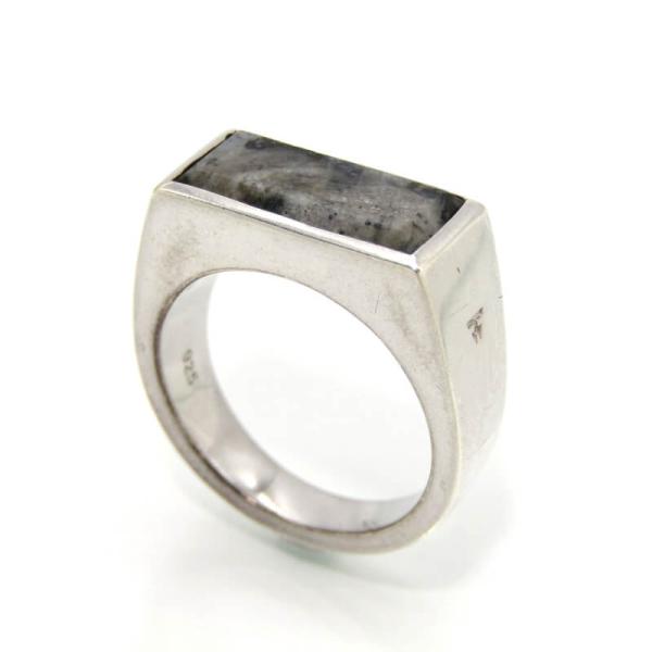 TOM WOOD Peaky Ring Larvikite シグネットリング TOM WOOD Peaky Ring Larvikite シグネットリング