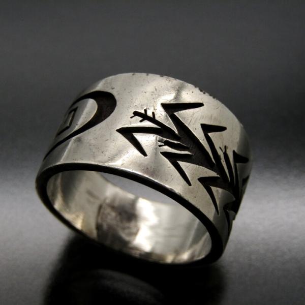 Mitchell Sockyma ホピ族 リング オーバーレイ ミッチェルソックワイマ