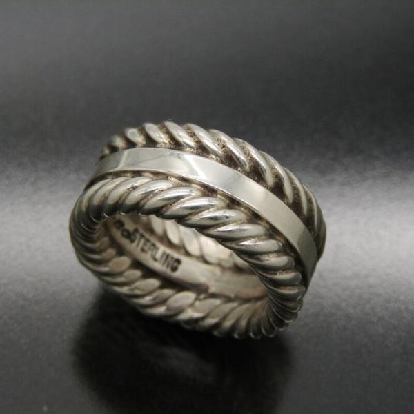 新品19号 ナバホ族 スティーブアルビソ シルバー リング NAVAJO Indian jewelry インディアンジュエリー / Navajo RING ナヴァホ