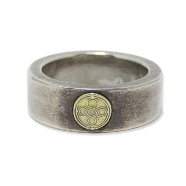 良品 CHOLOS チョロス リング SIGNETS RING SILVER K18 19号 良品 CHOLOS チョロス リング SIGNETS RING SILVER K18 19号