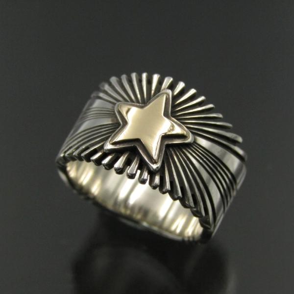 Patricia Bedonie ナバホ族 リング スターバースト 14K Patricia Bedonie ナバホ族 リング スターバースト 14K