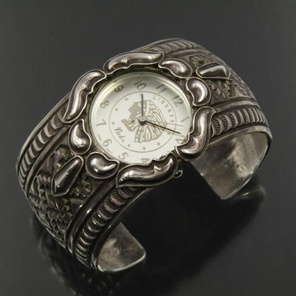 Andy Cadman バングル腕時計インディアンジュエリーナバホ