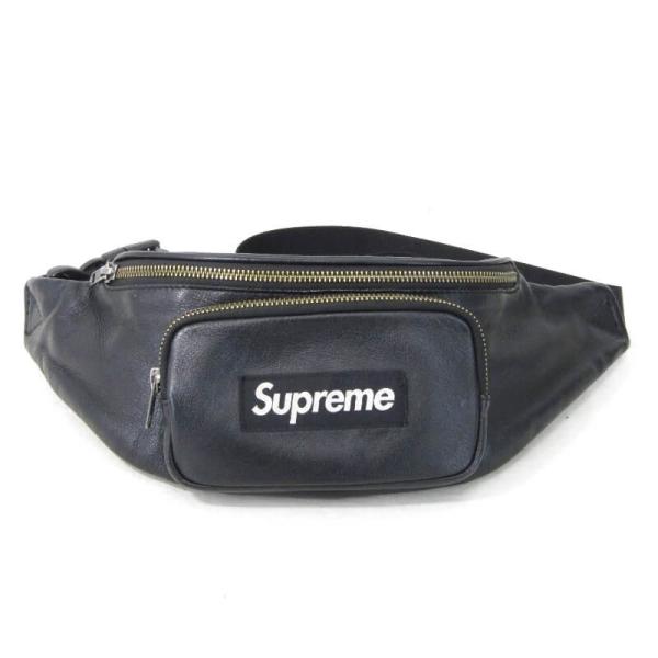 SUPREME シュプリーム 17SS Waist Bag Supreme シュプリーム レザーウエストバッグ 17SS Leather Waist