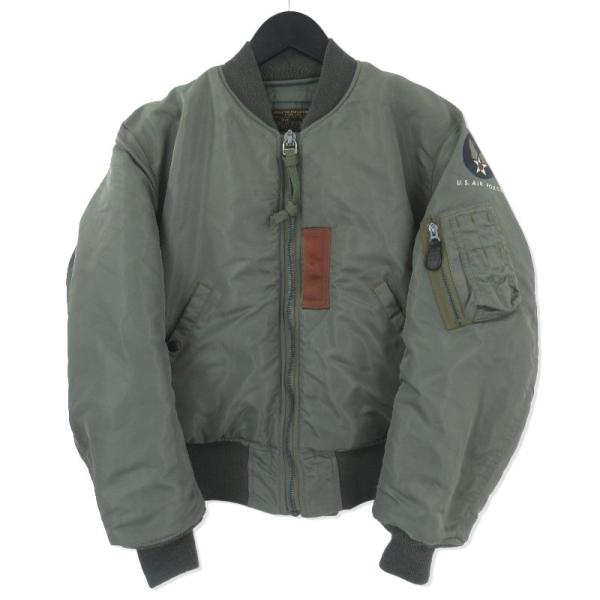 希少✨ バズリクソンズ MA-1 M カーキ オリーブ フライトジャケット 緑 BUZZ RICKSON'S バズリクソンズ MA-1 AIR FORCE JACKET M13261