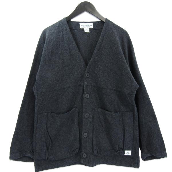 ササフラス　sassafras コート　サイズＳ ブラック SASSAFRAS(ササフラス)/OVERGROWN COAT : WEATHER オーバー