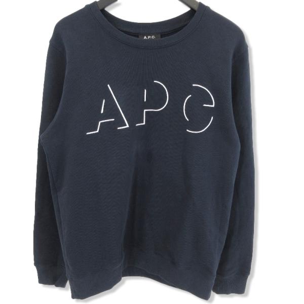 A.P.C. アーペーセー クルーネックスウェット 24156-1-96963 ロゴ