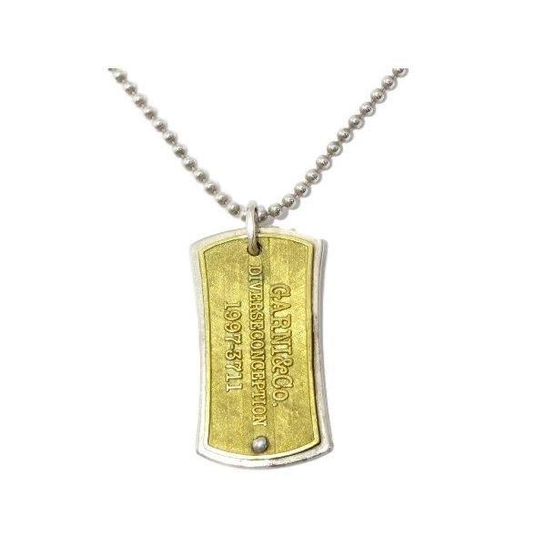 GARNI ガルニ DOG TAG ドッグタグ L シルバー ブラス ネックレス