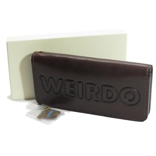 WEIRDO ロングウォレット　財布　長財布 WEIRDO◇長財布/レザー/BLK/メンズ//