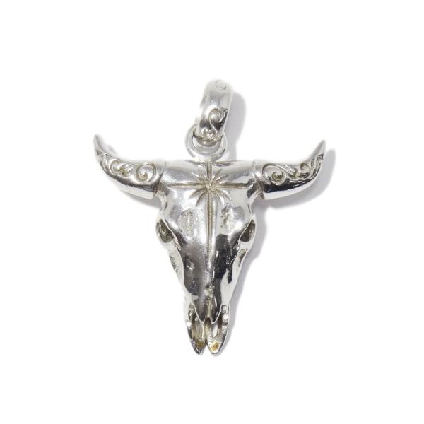 【shunyです！】(サード)　バッファロースカル SAAD サード バッファロースカル ペンダントトップ小 シルバー