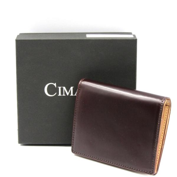 新品 CIMABUE レーデルオガワ 水染コードバン ファスナー折り財布 日本製 新品 CIMABUE レーデルオガワ 水染コードバン ファスナー折り