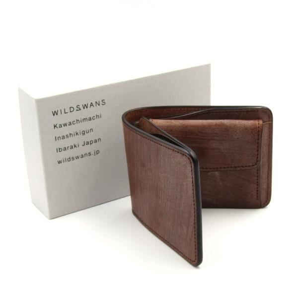 未使用 WILDSWANS ワイルドスワンズ 二つ折り財布 フルグレイン 未使用 WILDSWANS ワイルドスワンズ 二つ折り財布 フルグレイン