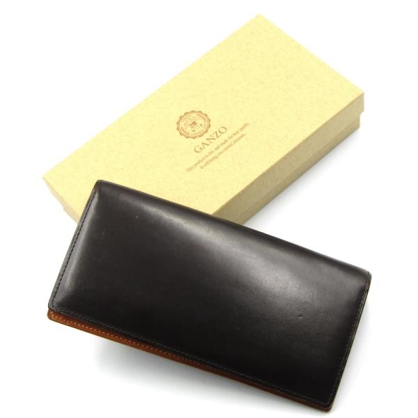 美品 GANZO THIN BRIDLE 長財布 小銭入れ付き ブライドルレザー GANZO THIN BRIDLE ガンゾ シンブライドル 束入 長財布 57119