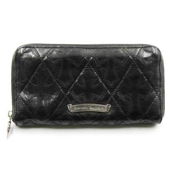クロムハーツ セメタリークロス 財布 CHROME HEARTS クロムハーツ 長財布 REC F ZIP QUILTED セメタリー