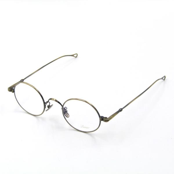 美品　ルノア M5-05 メタルフレーム　ラウンド　ゴールド 中古伊達メガネ 美品 ルノア M5-05 メタルフレーム ラウンド ゴールド 中古伊達