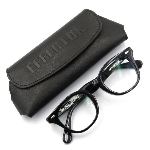 The REAL McCOY'S EFFECTOR ブラックメガネ The REAL McCOY'S EFFECTOR ブラックメガネ