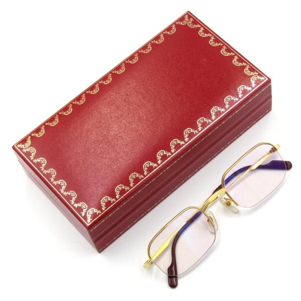 Cartier サングラス 度入り トリニティ ハーフリム Cartier カルティエ トリニティ サングラス メガネ 度あり