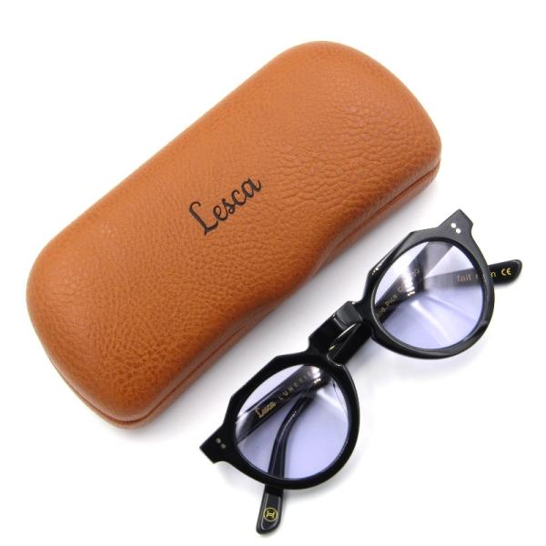 Lesca Lunetier PICA クラウンパント サングラス 眼鏡ブラック 美品 Lesca Lunetier レスカ ルネティエ サングラス Pica ピカ