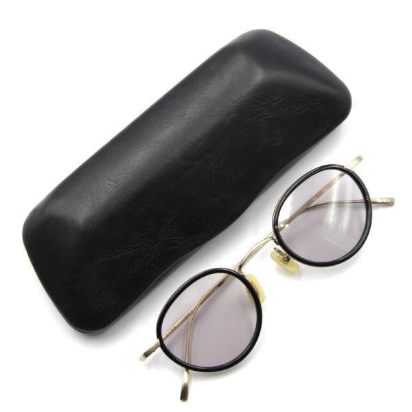 美品✨ 金子眼鏡 カネコメガネ サングラス ブラック クラシック 極美品 金子眼鏡 / カネコガンキョウ 23SS KAS-25 BRS 46 23-145