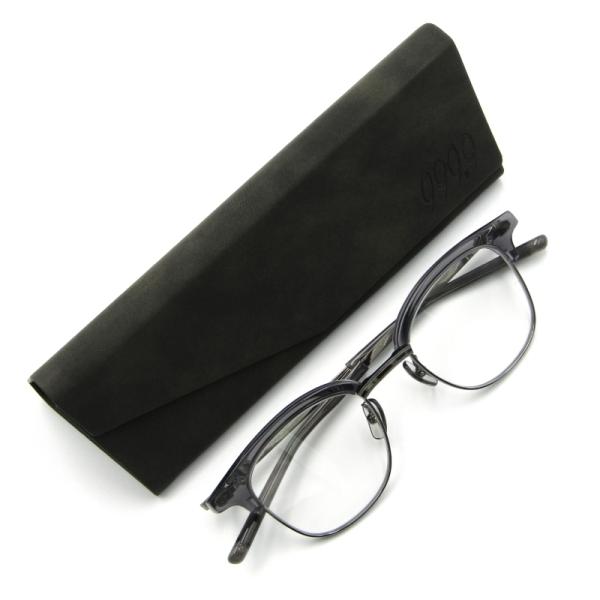 999.9 度ありメガネ ブラックフレーム シンプルデザイン ケース付き　亀 999.9 度ありメガネ ブラックフレーム シンプルデザイン ケース