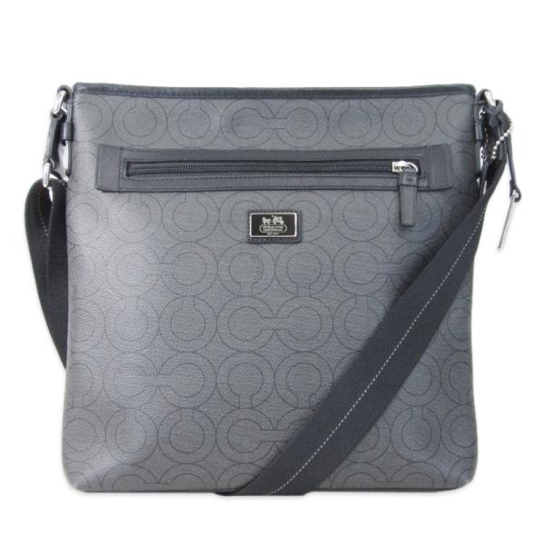 COACH コーチレザー ショルダーバッグ　グレー コーチ ショルダーバッグ レディース グレー/ブルー マルチ