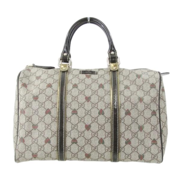 GUCCI グッチ ボストンバッグ 193603 GGスプリーム ハートプリント PVC