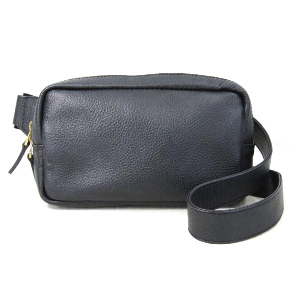 美品 HushTug ハッシュタグ ボディバッグ モンゴルレザー フル