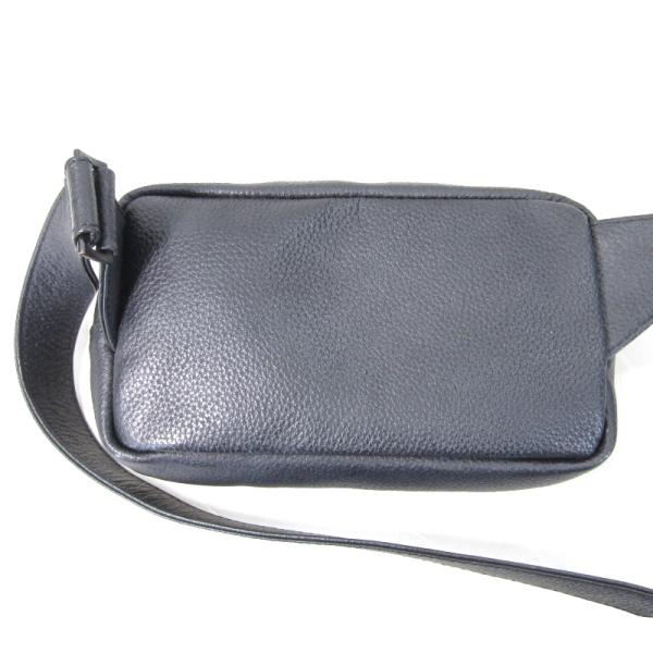 美品 HushTug ハッシュタグ ボディバッグ モンゴルレザー フル
