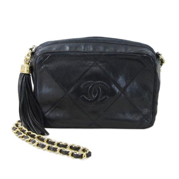 ふみちゃんシャネル　ラムスキン　トリプルココマーク　フリンジ　チェーン ふみちゃん様専用シャネル ラムスキン トリプルココマーク