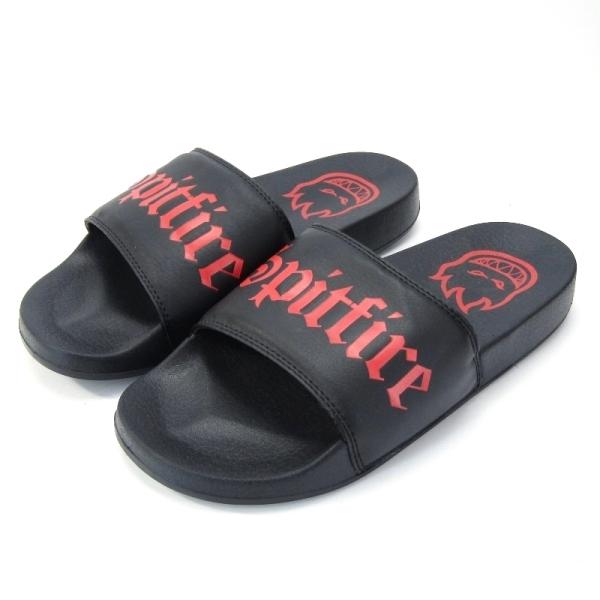 29cm新品 SPITFIRE サンダルイエロー ブラック 海外正規品 BEAMS（ビームス）SPITFIRE / BIGHEAD SWIRL SLIDE SANDAL