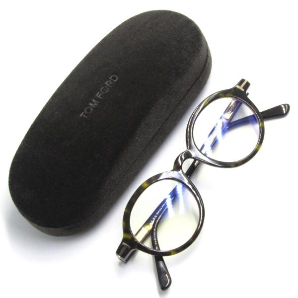 TOM FORD 美品 トムフォード メガネフレーム TF5664-B 052 ラウンド