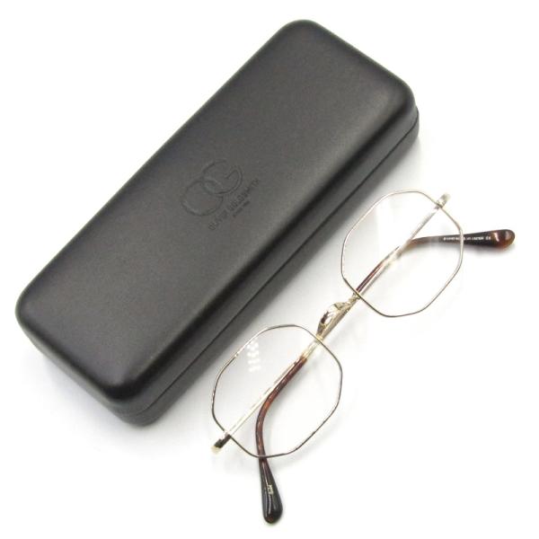 ┣¨未使用！純正ケース付！OLIVER GOLDSMITH 高級メガネフレーム G5057