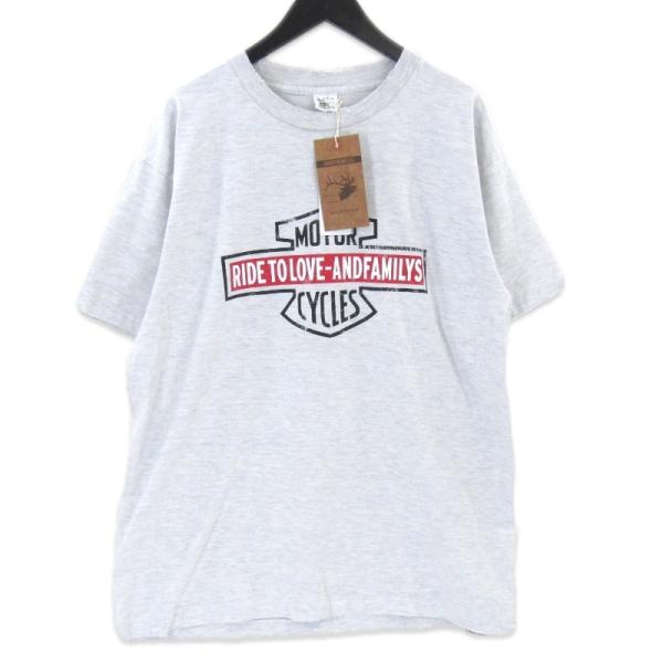 未使用 ANDFAMILY アンドファミリー DAMAGE BIG TEE MOTORCYCLE
