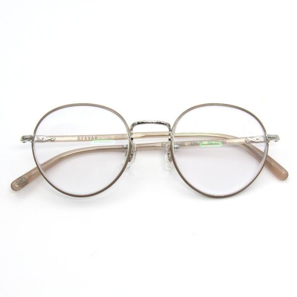 美品 EYEVAN アイヴァン メガネフレーム E-0504 SG 度入り 日本製  