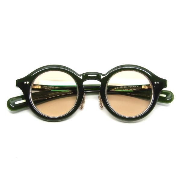 美品 YUICHI TOYAMA. ユウイチトヤマ メガネフレーム U-166 ORY 度入り