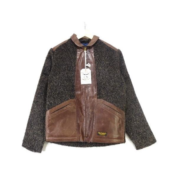 キャリー　CALEE レザー切り替えしデッキジャケット CALEE キャリー ホースハイド レザージャケット ライダース 14AW