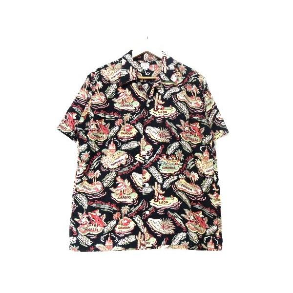 cootie アロハシャツ COOTIE クーティー 総柄 オープンカラーシャツ テキーラ柄