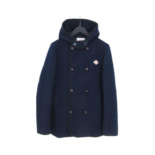 Danton ダントン フーデッドコート ウールモッサ ダブルボタン フード付き ジャケット ネイビー 紺 40 メンズ 中古 Buyee Servicio De Proxy Japones Buyee Compra En Japon