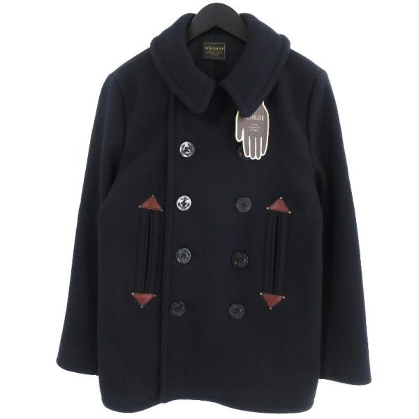 BY GLADHAND グラッドハンド　P ビルズ コート メルトンジャケット 楽天市場】残りLサイズのみ WEIRDO SKULL & SNAKE - PEA COAT